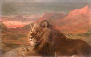 Pedro Americo Lion oil painting